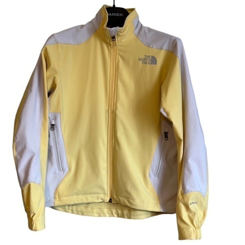 The North Face Women's white yellow apex spring jacket size small